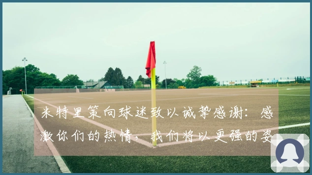 米特里策向球迷致以诚挚感谢：感激你们的热情，我们将以更强的姿态回归
